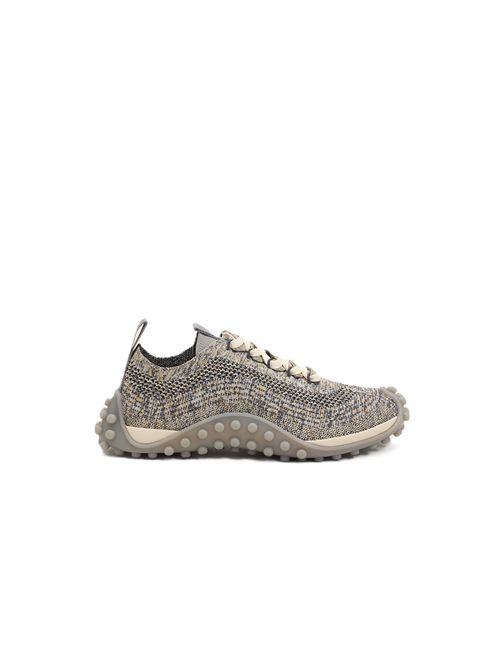 Sneakers Mirage in maglia mélange. Ami Paris | USN505.AK0027A347 ASHGREY/IVORY